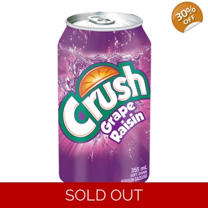 Crush Grape Soda - 355ml Can | Canadian Fizzy Drink